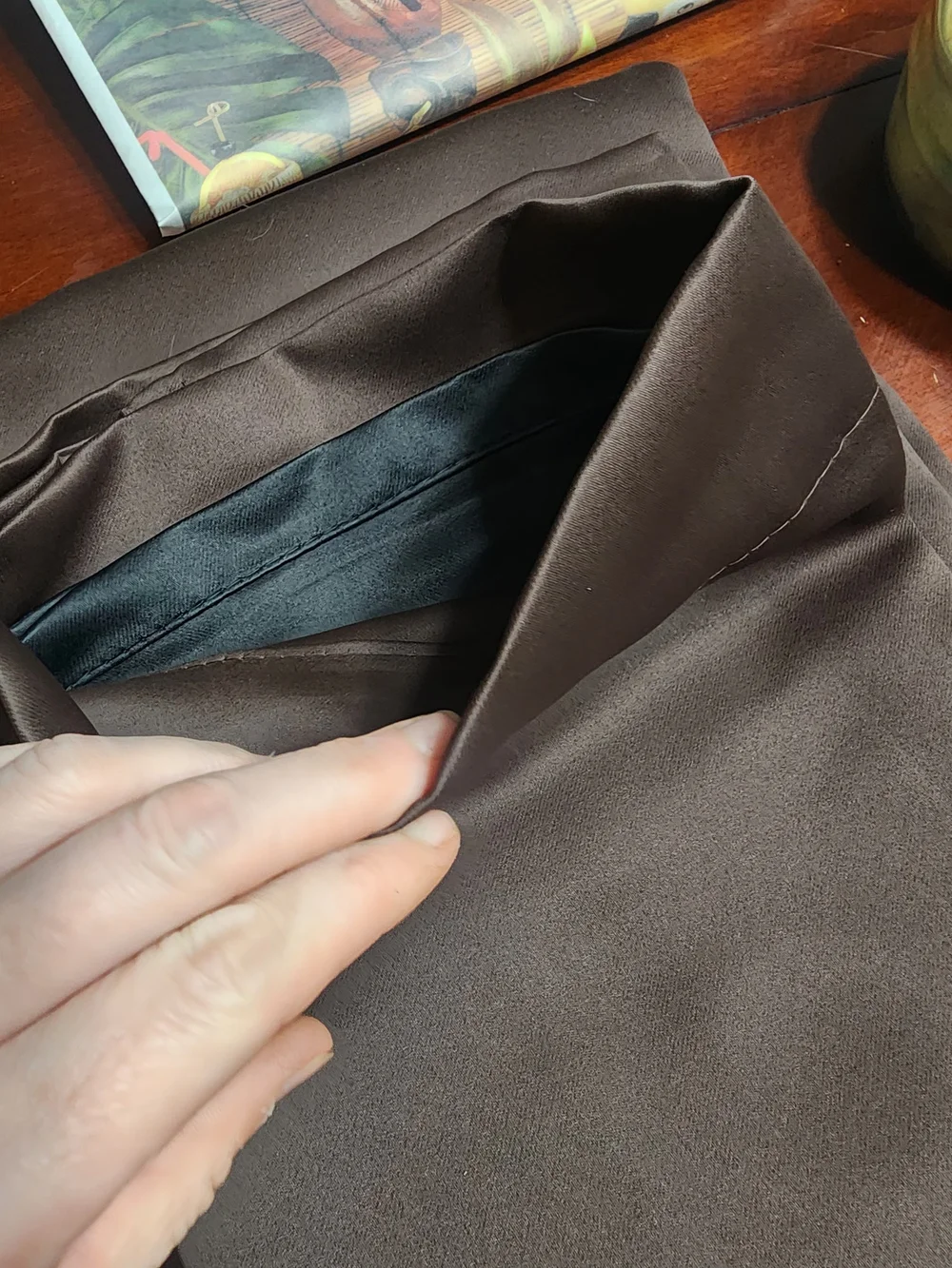 Brown Home Wall Decor Curtains - 4 Panels